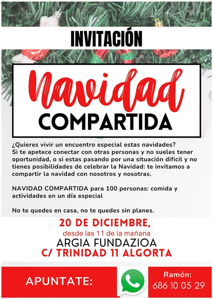 NAVIDAD COMPARTIDA: 100 PERSONAS ALREDEDOR DE UNA MESA